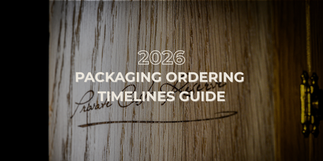 Packaging ordering timelines banner